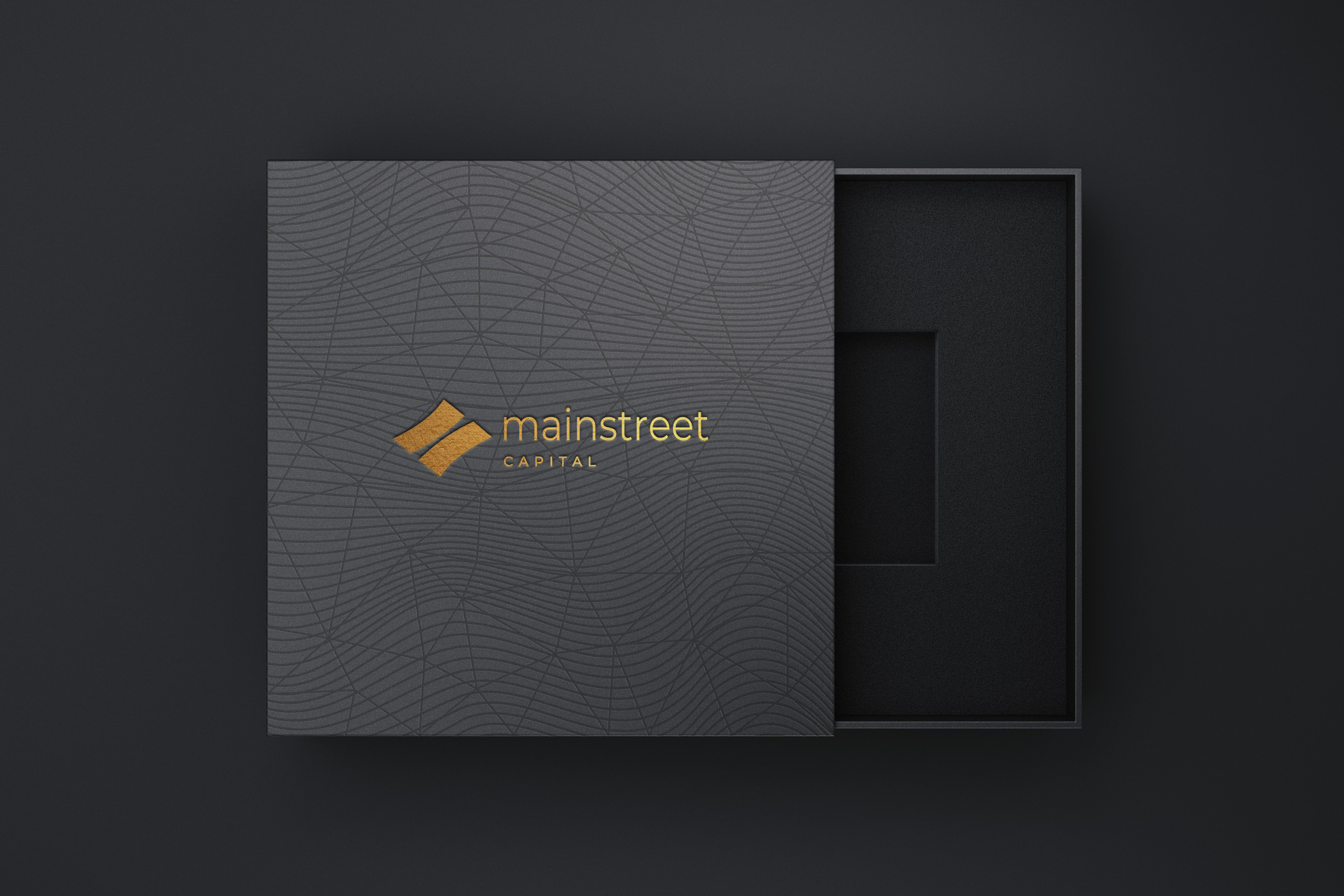 Main Street Capital gift box by pacshee packaging